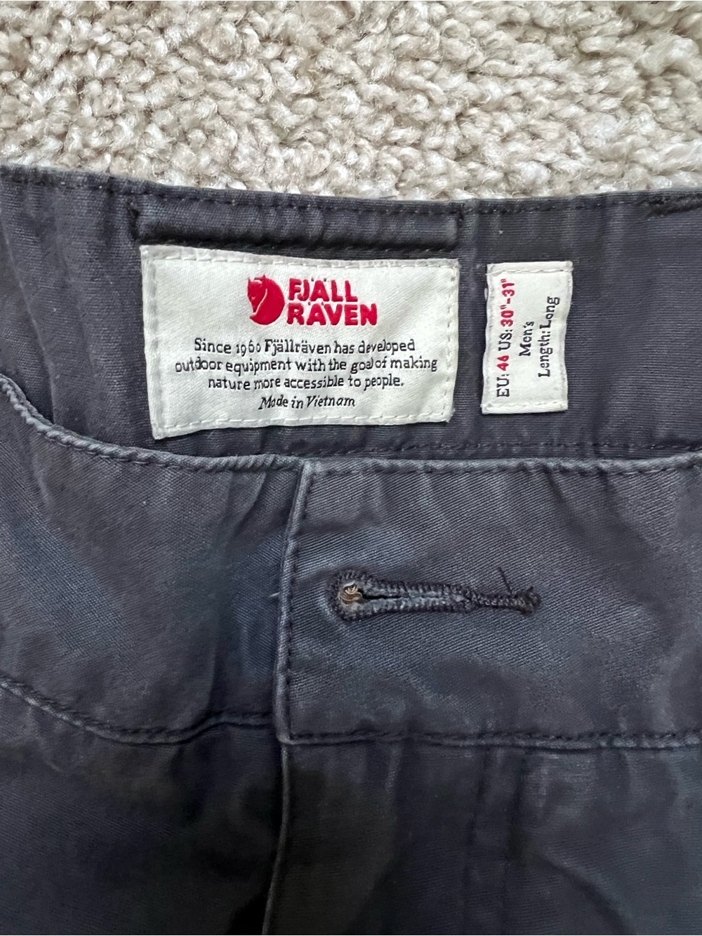 Fjallraven Sörmland G-1000 Tapered Trousers Men’s 30-31 Long Hiking Pants - Picture 4 of 10